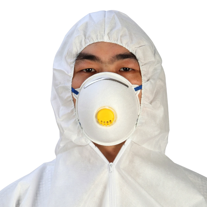 4-Ply N95 Respirator Earloop Nonwoven Anti Dust Pollution Disposable Face Mask with Valve