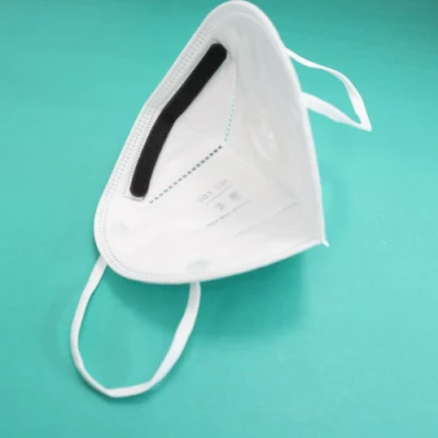 Kn95 Masks with Earloops /White Colour Bfe 95% N95 Disposable Respirator Face Mask