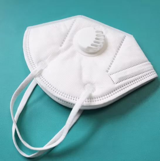 Kn95 Masks with Earloops /White Colour Bfe 95% N95 Disposable Respirator Face Mask