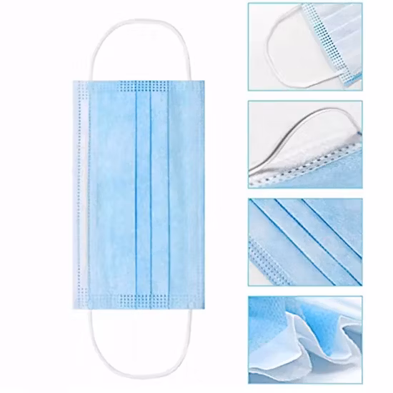 FDA/CE SGS ISO Standard Disposable Surgical Protective Medical Face Mask Polyproptlene Non-Woven 3ply